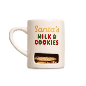 Mug with cookies slot, "Santa's Milk & Cookies".